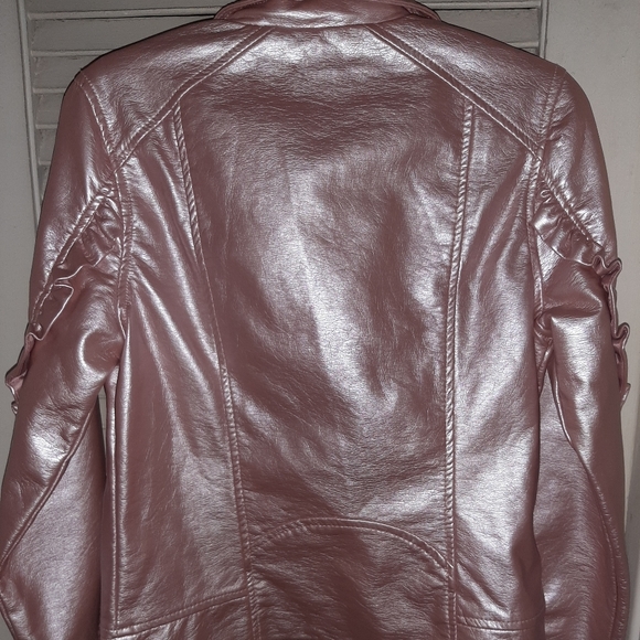 art class Pink Faux Leather Moto Jacket - Picture 2 of 4